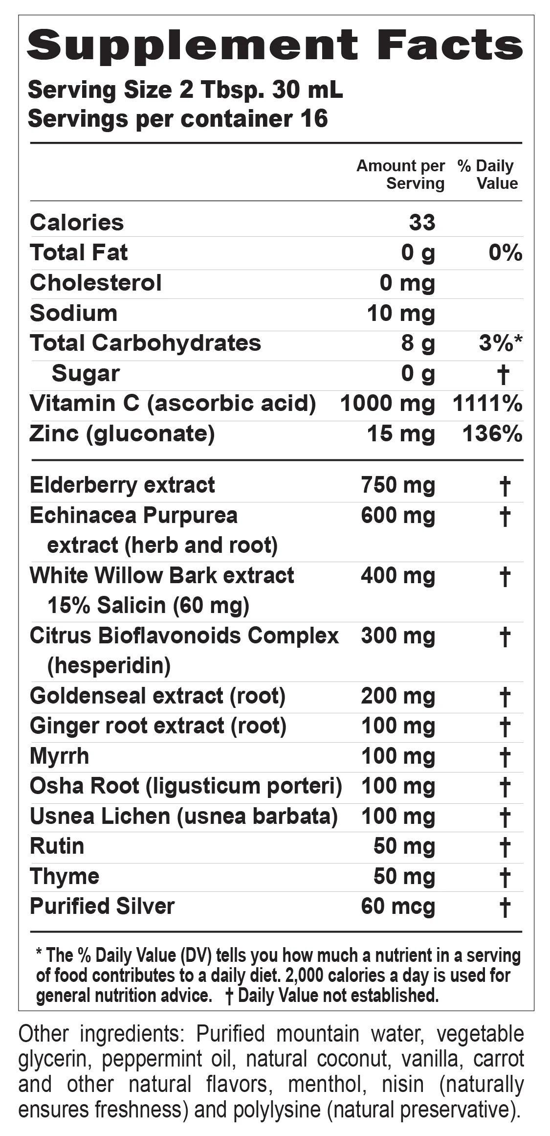 ACF Advanced Immune Support Liquid Supplement
