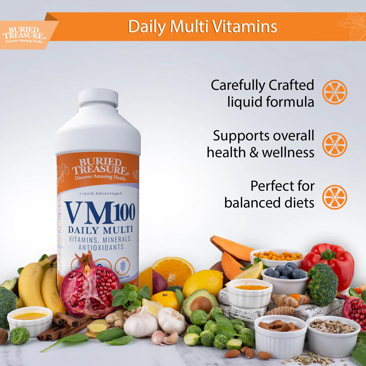 VM-100 Daily Liquid Vitamin & Mineral Supplement