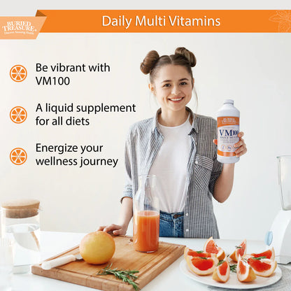VM-100 Daily Liquid Vitamin & Mineral Supplement